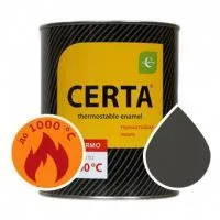 Эмаль термостойкая Certa, 0,8кг до +1000°С Черная